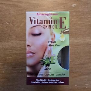 NWT AMAZING SHINE VITAMIN E SKIN OIL REPAIR ALOE VERA  GINSENG SKIN OIL 90 CAPSU